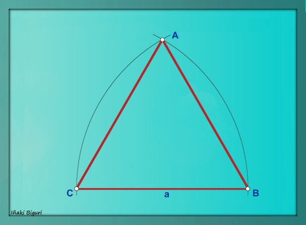 Triángulo equilátero conociendo el lado