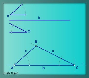 Triángulo con lado y ángulos adyacentes 05
